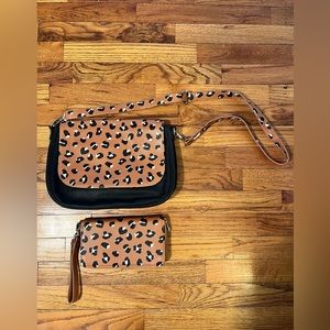 Thirty One Cheetah purse & wallet bundle